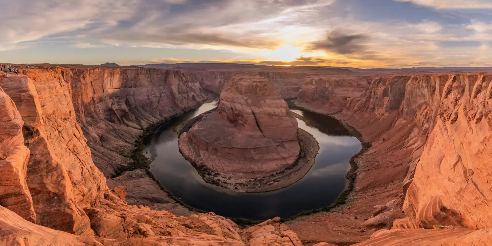 Horseshoe Bend at sunset